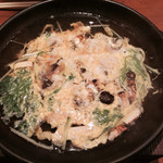 魚菜 由良 - 松茸と水菜の卵とじ