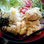 得得 - 鶏天冷やしうどん