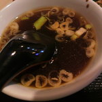 小林美食 - 四川辛口レバニラのスープ