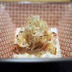 虎白 - 車海老　白芋茎　胡麻酢