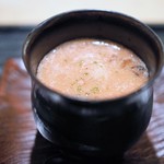 虎白 - 桃　じゅんさい　トマトのすり流し
      