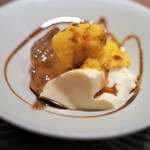 虎白 - マンゴーシャーベット　ブランデー寒天寄せ　ラムムース
      
      