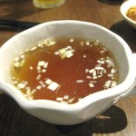 四川Dining&Bar臥龍　創香 - ライスに付くスープ。これが飲みたいから、ライス頼む。