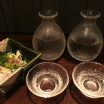 Shukoushunsai Ayahito - 地元の日本酒を飲み比べ。