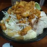 ラーメン二郎 - （2015.8.11.）ぶた小ラーメンカタメ、ニンニク、アブラましまし