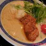 ラーメン もんや - 和風とんこつラーメン（濃味）　\790