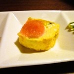 Beji torian - 前菜3種盛り＠クリームチーズと明太子の出し巻玉子