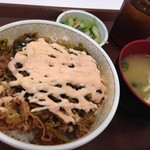 すき家 - 料理写真:高菜明太マヨ牛丼❤