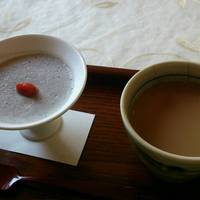 江戸懐石 若福 - デザートのゴマのムース