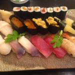 金寿司 - 上寿司2人前です。１人前1700円