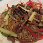 中国料理 「唐宮」  - 黒胡椒風味の牛肉煮込みビーフン