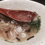 銀座 いっぱし - 出汁をつけていただきます