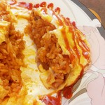 喫茶 俺ん家゛ - オムライスの中はケチャップライス　2015/08