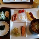 磐梯山温泉ホテル - 朝食のビュッフェ　再訪１５年８月