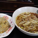 中華食堂一番館 - 「かけラーメンと半チャーハンセット（￥５００）」