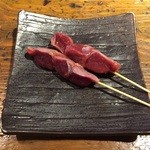 Hokkai Aburiyaki Ungasouko - 砂肝1本、160円です。