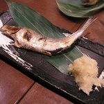 原始焼・二代目・魚々子 - コースの一品（お魚、1人一尾）