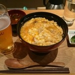 炭火焼鳥　そかろ - ランチ親子丼とビール