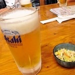 亀松 - 生ビール