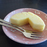 河太郎 - デザートに出してくれたパイナップルも甘くて美味しかった