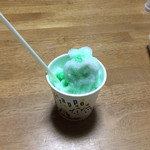 Kamedashouten - カキ氷メロン＋ミルク(次男食べさし)