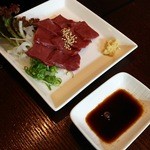 和牛焼肉 牛のよだれ - ハート刺し   これもパック物じゃない本物