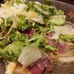 トラットリア クアルト - 【2015年８月夜】鰹のカルパッチョ