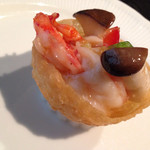 エビと季節野菜の炒め XOソース