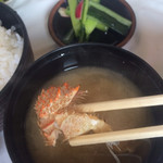 民宿 500マイル - 朝のお味噌汁にもカニさん^ ^