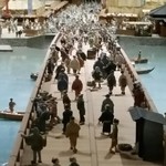 蕎肆 穂乃香 - 江戸時代の両国橋ジオラマ。