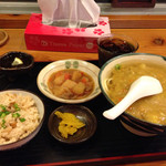 古謝そば屋 - カレーそばとのセット