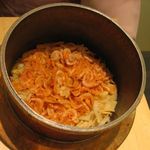 お釜の桜海老と竹の子の炊き込み(2015.05)