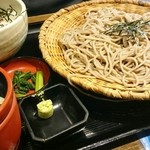 おらが蕎麦 - ネギトロ小鉢とざる蕎麦☆