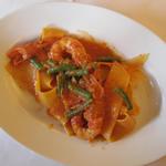 Ristorante IL FIGO INGORDO - Pranzo A　本日のパスタ（赤えびとインゲン）
      
