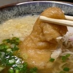 太鼓うどん - ダシや麺の歯ごたえ感の他に、油揚げの味付けにも左右されると思います