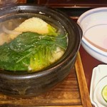 味季 和遊 - 鱧と鱧の卵　小鍋を使った土瓶蒸しの様な感じです