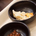 ホテル京阪 - 料理写真:小鉢ですがいくらもアブラガニも（タラバ系）