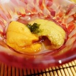 すし匠 - 余市産紫雲丹と礼文島産馬糞雲丹に昆布出汁