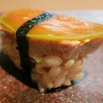 すし匠 - あん肝とスイカの奈良漬