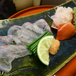 名古屋 浅田 - 造り（はた薄造り、めじまぐろ、伊勢海老）