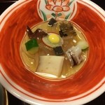 強羅 環翠楼 - 酢の物　あわび　とりがい