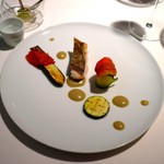 オマージュ - アイナメとズッキーニ アンチョビソース