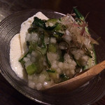 Bisutoro Yoroku - 自家製豆腐わさび風味ダシ