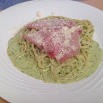 レストラン 花水 - 生ハムのバジリコクリーム 黒胡椒風味