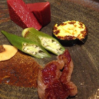 神戸牛ステーキ Ishida. 本店 - スジ肉部分も焼いて頂きます