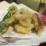 和亭 - 鱧と鯛の天婦羅