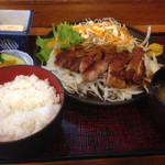 一力 - ロース焼き定食 1500円