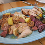 Loasi - 熊野地鷄のローストとみやじ豚ロースト　盛り合わせ