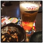 吉今　魚河岸 - 一仕事終えた後のエクストラコールドうますぎて、撮影前に飲んでしまったぜ