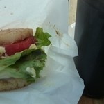 エミーズ - 料理写真:焼肉ライスバーガー＆アイスコーヒー